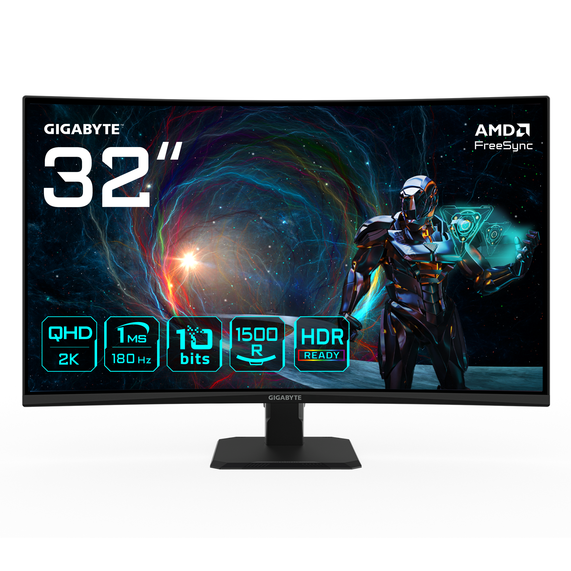 Gigabyte GS32QCA 32 inch QHD 180Hz VA Curved Gaming Monitor